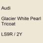 Preview: Audi, Glacier White Pearl Tricoat, LS9R / 2Y.